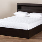 Baxton Studio Blaine Modern and Contemporary Dark Brown Finished Wood Queen Size 6-Drawer Platform Storage Bed