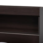 Baxton Studio Blaine Modern and Contemporary Dark Brown Finished Wood Queen Size 6-Drawer Platform Storage Bed