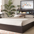 Baxton Studio Blaine Modern and Contemporary Dark Brown Finished Wood Queen Size 6-Drawer Platform Storage Bed