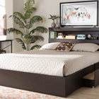 Baxton Studio Blaine Modern and Contemporary Dark Brown Finished Wood Queen Size 6-Drawer Platform Storage Bed