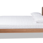 Baxton Studio Keagan Mid-Century Modern Transitional Walnut Brown Finished Wood Queen Size Platform Bed