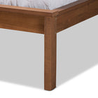 Baxton Studio Giuseppe Modern and Contemporary Walnut Brown Finished King Size Platform Bed