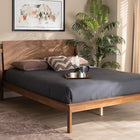 Baxton Studio Giuseppe Modern and Contemporary Walnut Brown Finished King Size Platform Bed
