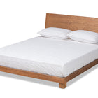 Baxton Studio Haines Modern and Contemporary Walnut Brown Finished Wood King Size Platform Bed