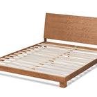 Baxton Studio Haines Modern and Contemporary Walnut Brown Finished Wood King Size Platform Bed