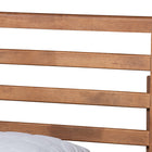 Baxton Studio Shiro Mid-Century Modern Ash Walnut Finished Wood King Size Platform Bed