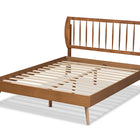 Baxton Studio Emiko Modern and Contemporary Walnut Brown Finished Wood King Size Platform Bed