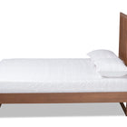 Baxton Studio Marin Modern and Contemporary Walnut Brown Finished Wood King Size Platform Bed