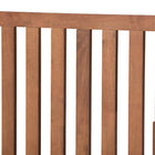 Baxton Studio Marin Modern and Contemporary Walnut Brown Finished Wood Queen Size Platform Bed