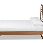 Baxton Studio Lucie Modern and Contemporary Walnut Brown Finished Wood Queen Size Platform Bed