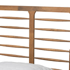 Baxton Studio Lucie Modern and Contemporary Walnut Brown Finished Wood King Size Platform Bed