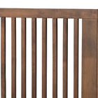 Baxton Studio Kioshi Mid-Century Modern Transitional Ash Walnut Finished Wood Queen Size Platform Bed
