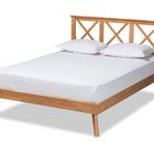 Baxton Studio Galvin Modern and Contemporary Brown Finished Wood Queen Size Platform Bed