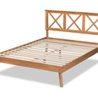 Baxton Studio Galvin Modern and Contemporary Brown Finished Wood Queen Size Platform Bed