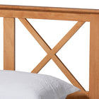 Baxton Studio Galvin Modern and Contemporary Brown Finished Wood Queen Size Platform Bed