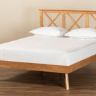 Baxton Studio Galvin Modern and Contemporary Brown Finished Wood Queen Size Platform Bed