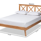 Baxton Studio Galvin Modern and Contemporary Brown Finished Wood Queen Size Platform Bed