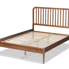 Baxton Studio Neilan Modern and Contemporary Walnut Brown Finished Wood Queen Size Platform Bed