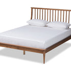 Baxton Studio Abel Classic and Traditional Transitional Walnut Brown Finished Wood Queen Size Platform Bed