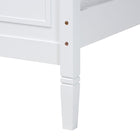 Baxton Studio Mariana Classic and Traditional White Finished Wood Full Size Platform Bed