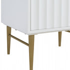 Meridian Furniture Modernist 24" Engineered Stone Top And Solid Wood Base Bathroom Vanity - Gold