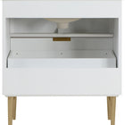 Meridian Furniture Modernist 30" Engineered Stone Top And Solid Wood Base Bathroom Vanity - Gold