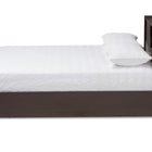 Baxton Studio Larsine Modern and Contemporary Brown Finished Queen Size Platform Storage Bed