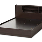 Baxton Studio Larsine Modern and Contemporary Brown Finished Queen Size Platform Storage Bed