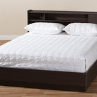 Baxton Studio Larsine Modern and Contemporary Brown Finished Queen Size Platform Storage Bed