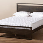 Baxton Studio Inicio Modern and Contemporary Charcoal Brown Finished Wood Queen Size Platform Bed
