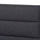 Baxton Studio Erlend Mid-Century Modern Dark Grey Fabric Upholstered Queen Size Platform Bed