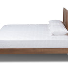 Baxton Studio Artemis Mid-Century Modern Walnut Brown Finished Wood King Size Platform Bed