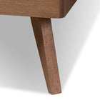 Baxton Studio Artemis Mid-Century Modern Walnut Brown Finished Wood King Size Platform Bed