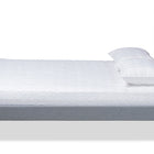 Baxton Studio Rina Modern and Contemporary Dark Grey Fabric Upholstered and Ash Walnut Brown Finished Wood King Size Platform Bed