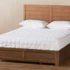 Baxton Studio Lisa Modern and Contemporary Transitional Ash Walnut Brown Finished Wood Queen Size 3-Drawer Platform Storage Bed