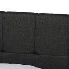 Baxton Studio Netti Dark Grey Fabric Upholstered 2-Drawer King Size Platform Storage Bed