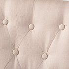 Baxton Studio Gardner Modern and Contemporary 5-Piece Dark Brown Finished Beige Fabric Upholstered Dining Set