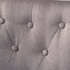 Baxton Studio Gardner Modern and Contemporary 5-Piece Dark Brown Finished Grey Fabric Upholstered Dining Set