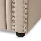 Baxton Studio Mabelle Modern and Contemporary Beige Fabric Trundle Daybed