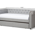 Baxton Studio Mabelle Modern and Contemporary Grey Fabric Trundle Daybed