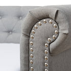 Baxton Studio Mabelle Modern and Contemporary Grey Fabric Trundle Daybed