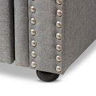 Baxton Studio Mabelle Modern and Contemporary Grey Fabric Trundle Daybed