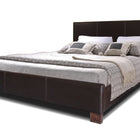Baxton Studio Pless Dark Brown Modern Bed - Queen Size