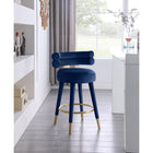 Meridian Furniture Fitzroy Velvet Counter Stool - Stools