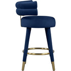 Meridian Furniture Fitzroy Velvet Counter Stool - Stools