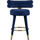 Meridian Furniture Fitzroy Velvet Counter Stool - Stools