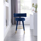 Meridian Furniture Fitzroy Velvet Counter Stool - Stools