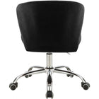 Meridian Furniture Finley Velvet Office Chair - Chrome - Office Chairs