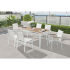 Meridian Furniture Nizuc Outdoor Patio Extendable Dining Table - Brown - Outdoor Furniture