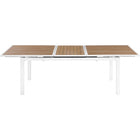 Meridian Furniture Nizuc Outdoor Patio Extendable Dining Table - Brown - Outdoor Furniture